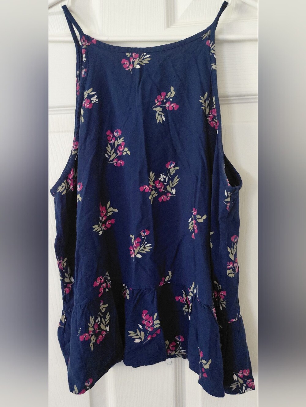 Arizona Jean Company Navy Floral Spaghetti Strap Camisole